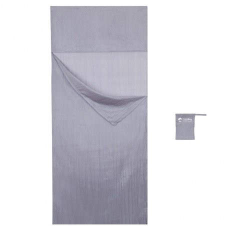 Drap De Sac De Couchage En Soie Naturelle Vagabag – 2 Places, 170x230 Cm, Compact, Hypoallergénique, Idéal Voyage