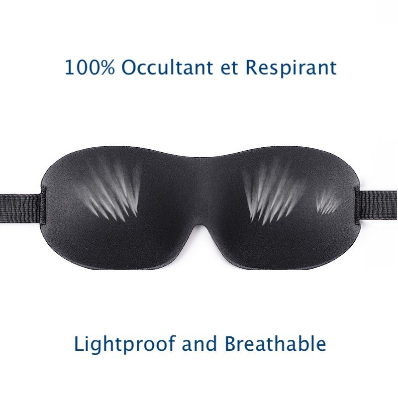 Masque de Nuit, Brencco Masque de Sommeil, Occultant Ultra-Douce Masque